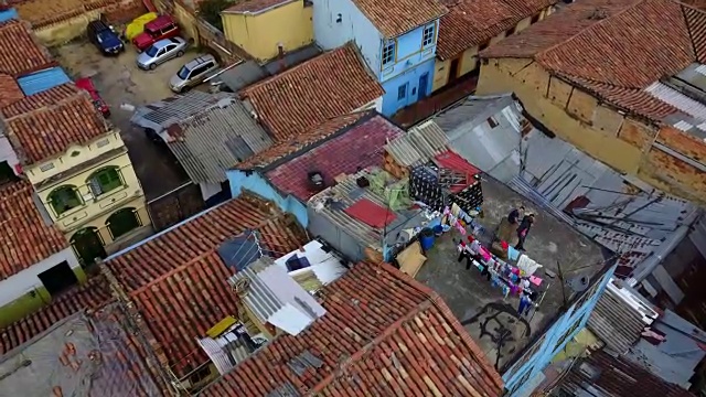 空中/无人机的市中心Bogotá，哥伦比亚视频素材