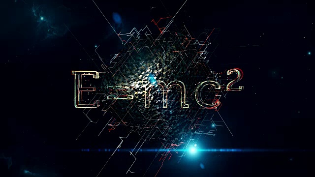 E=mc2 立方体视频素材