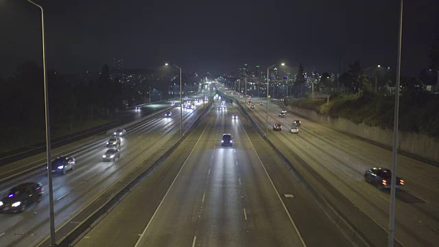 西雅图高速公路的超级影像之夜视频下载