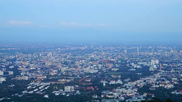 泰国清迈的城市景观视频素材