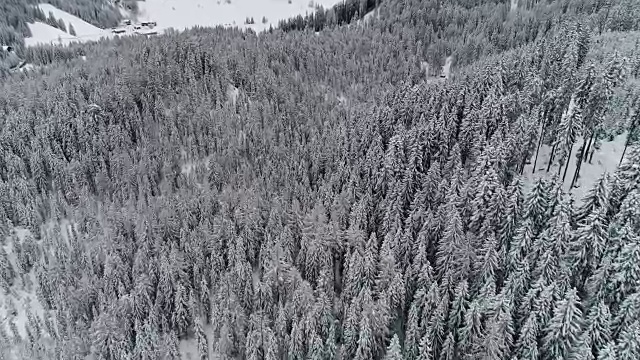 冬季景观-布雷斯湖，意大利-意大利阿尔卑斯山视频素材