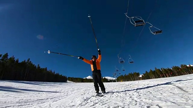 滑雪视频素材