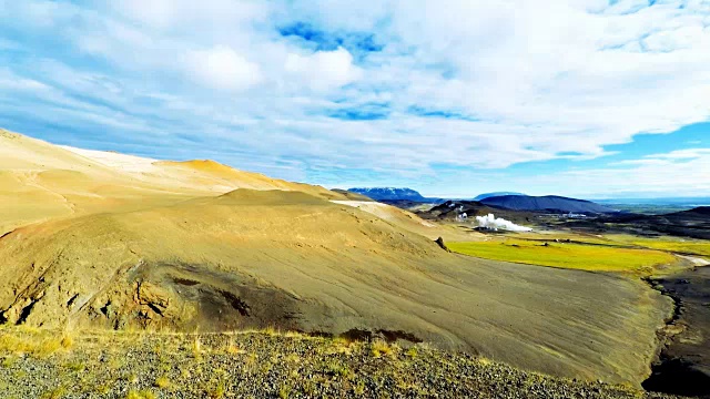 冰岛火山景观视频素材