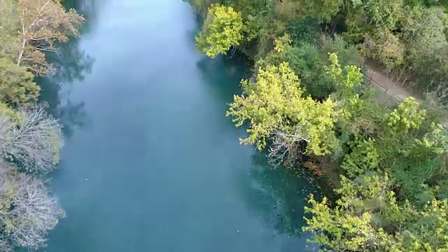 天堂碧蓝的清新泉水巴顿温泉奥斯汀，得克萨斯州视频素材