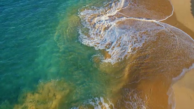 热带海滩鸟瞰图视频素材