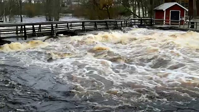 河底春汛视频素材