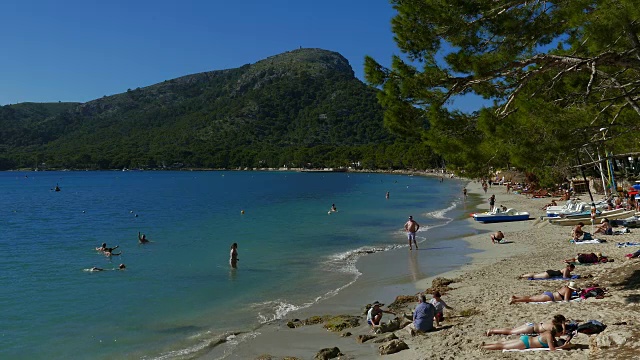 Cala Pi de la Posada, Cap de formento，马略卡岛，巴利阿里群岛，西班牙，地中海，欧洲视频素材