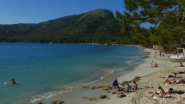 Cala Pi de la Posada, Cap de formento，马略卡岛，巴利阿里群岛，西班牙，地中海，欧洲视频素材