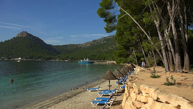 Cala Pi de la Posada, Cap de formento，马略卡岛，巴利阿里群岛，西班牙，地中海，欧洲视频素材