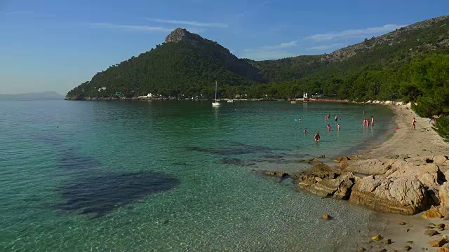 Cala Pi de la Posada, Cap de formento，马略卡岛，巴利阿里群岛，西班牙，地中海，欧洲视频素材