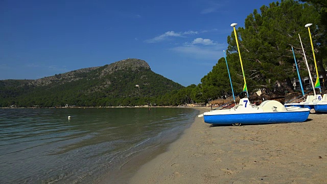 Cala Pi de la Posada, Cap de formento，马略卡岛，巴利阿里群岛，西班牙，地中海，欧洲视频素材