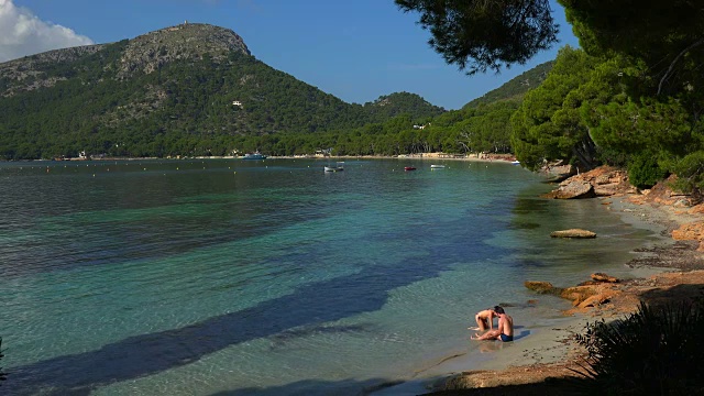 Cala Pi de la Posada, Cap de formento，马略卡岛，巴利阿里群岛，西班牙，地中海，欧洲视频素材