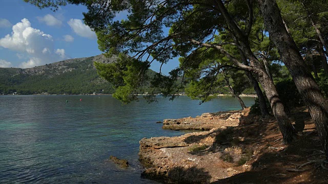 Cala Pi de la Posada, Cap de formento，马略卡岛，巴利阿里群岛，西班牙，地中海，欧洲视频素材