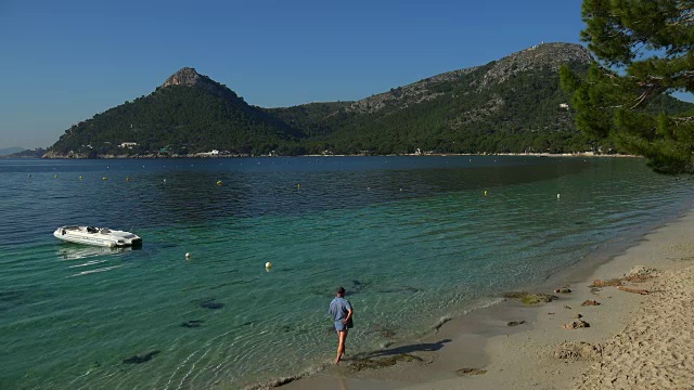 Cala Pi de la Posada, Cap de formento，马略卡岛，巴利阿里群岛，西班牙，地中海，欧洲视频素材