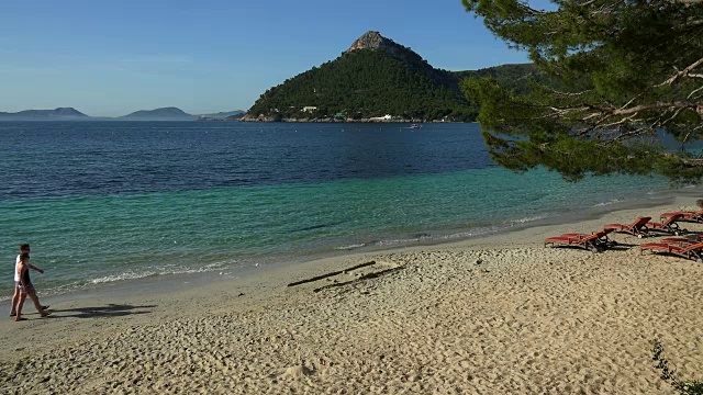 Cala Pi de la Posada, Cap de formento，马略卡岛，巴利阿里群岛，西班牙，地中海，欧洲视频素材