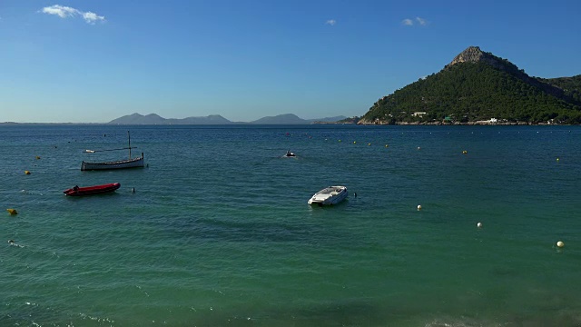 Cala Pi de la Posada, Cap de formento，马略卡岛，巴利阿里群岛，西班牙，地中海，欧洲视频素材