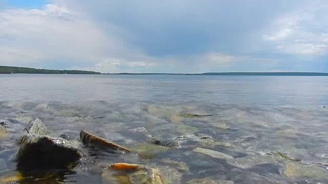 湖面泛起涟漪视频素材