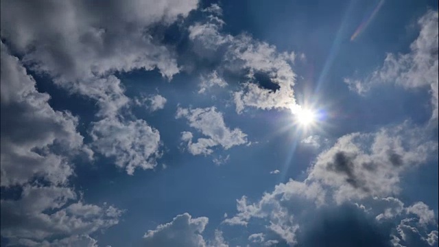 夏季天空时间流逝视频素材