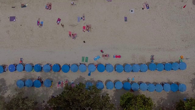 海滩鸟瞰图视频素材