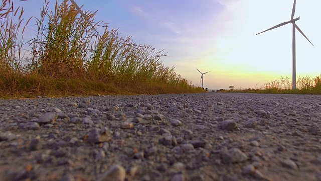 风力发电农场视频素材