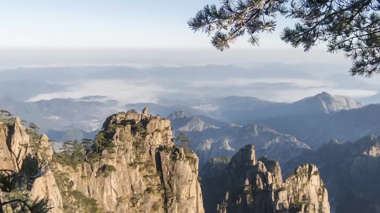 黄山-时光流逝视频素材