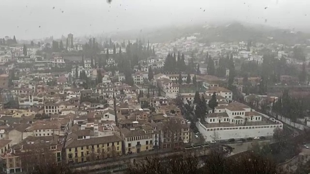 慢镜头降雪视频素材