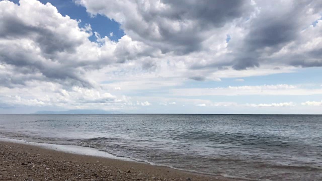 多云的海浪视频素材