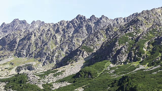 风景如画的夏天，高塔特拉斯山，斯洛伐克视频素材