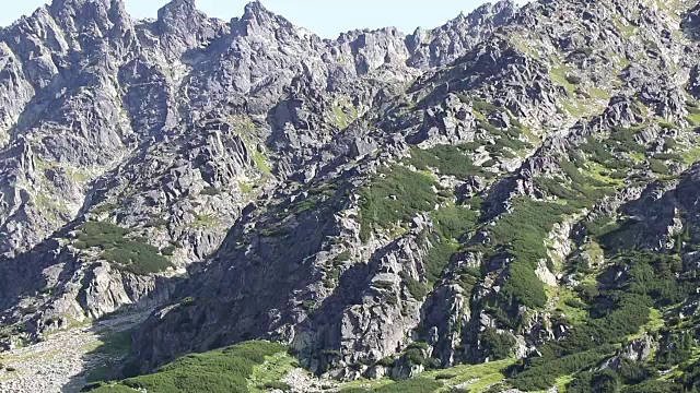 风景如画的夏天，高塔特拉斯山，斯洛伐克视频素材