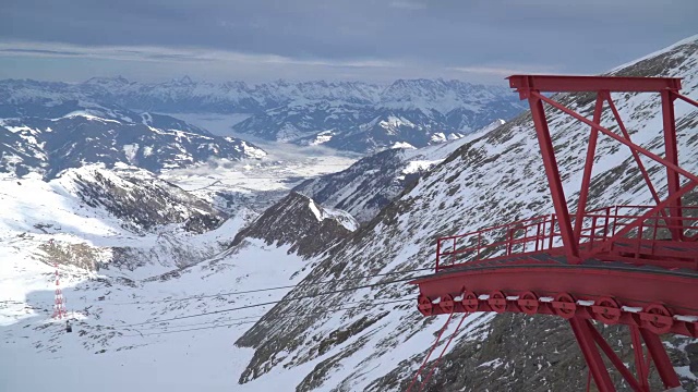 高山滑雪胜地视频素材