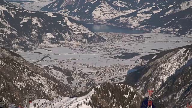 高山滑雪胜地视频素材