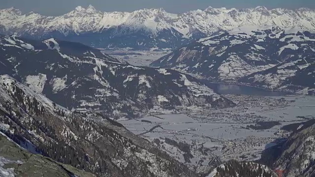 高山滑雪胜地视频素材