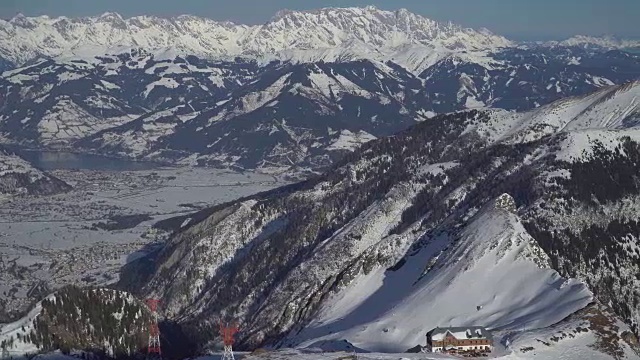 高山滑雪胜地视频素材