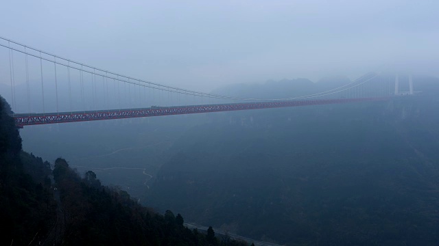 峡谷位于中国湘西西部视频素材