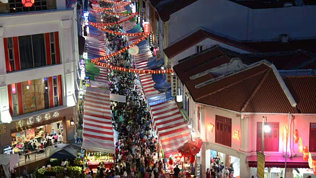 新加坡年夜店街景视频素材