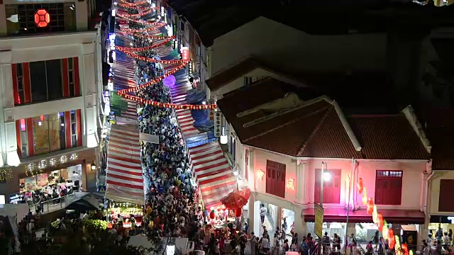 新加坡年夜店街景视频素材