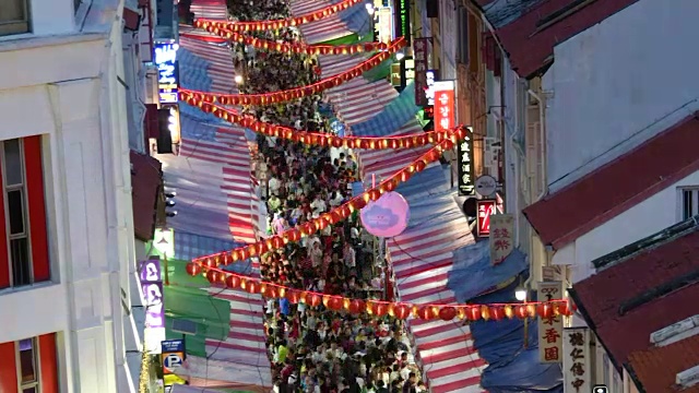 新加坡年夜店街景视频素材