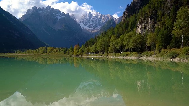 Landro湖，Dolomites，意大利视频素材