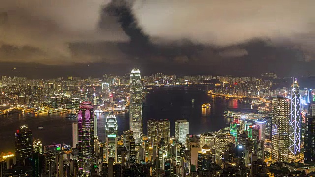 香港的夜晚视频素材