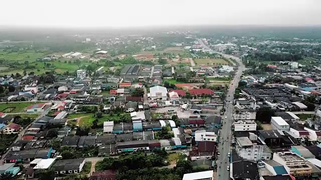 泰国城市鸟瞰图视频素材