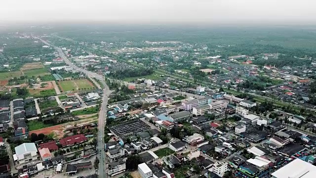 泰国城市鸟瞰图视频素材