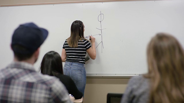 太平洋岛民女学生指导她的班级视频素材