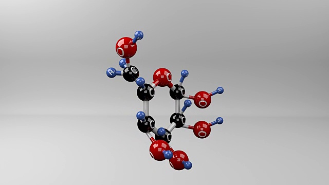 葡萄糖分子视频素材