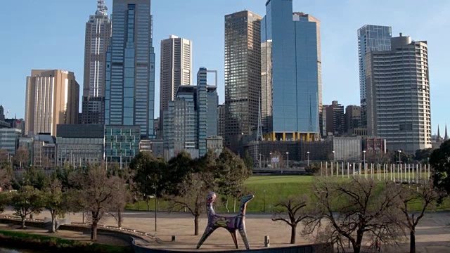 Birrarung Marr，墨尔本，维多利亚，澳大利亚视频素材