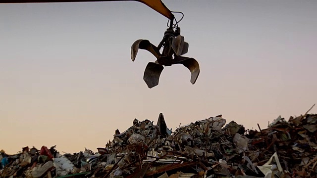 废钢回收视频素材