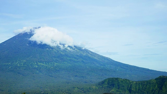 巴厘火山阿贡火山视频素材