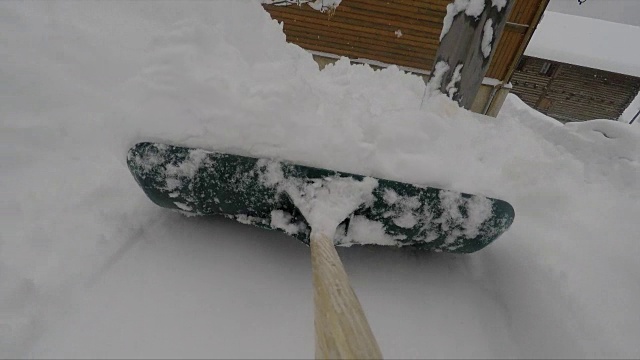 铲雪视频素材