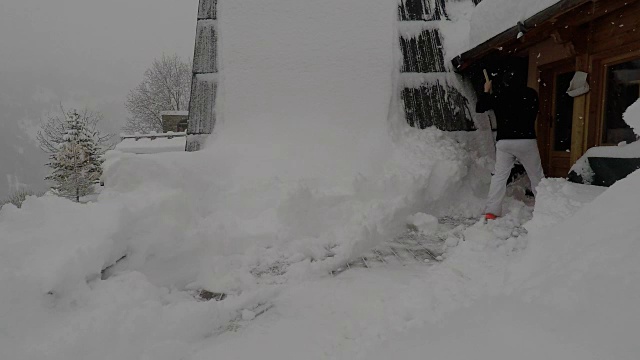 铲雪视频素材