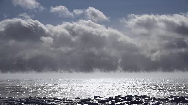 安大略湖冬季风暴视频素材