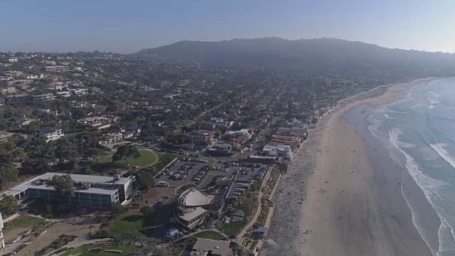 拉霍亚加州海岸海滩天线视频素材